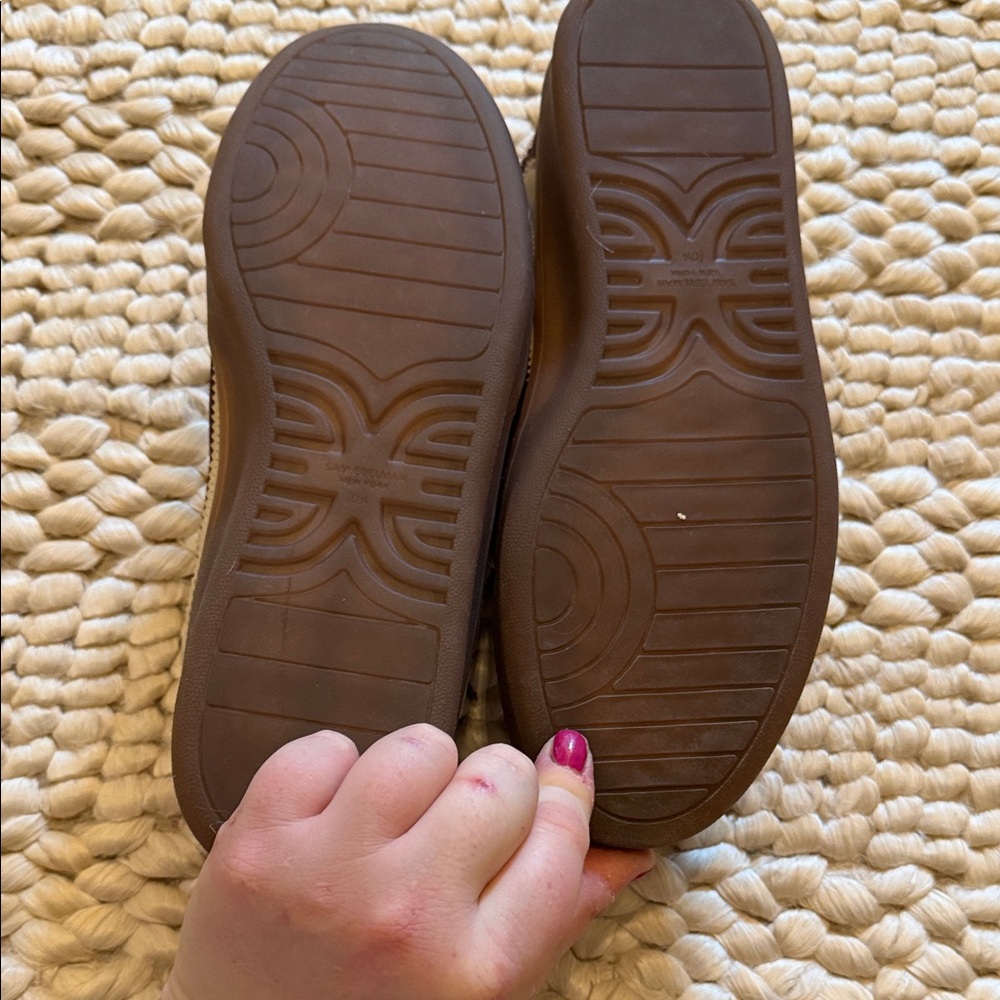 NWOB Sam Edelman Dark Brown and Cream Sneakers - Picture 4 of 5